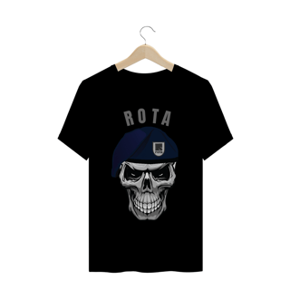 Nome do produto Camiseta Caveira ROTA Brasão Escrita