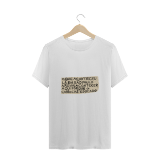 Nome do produto Camiseta Carioca Educado - Plus Size