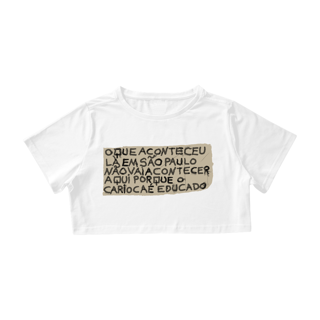 Nome do produto Cropped Carioca Educado