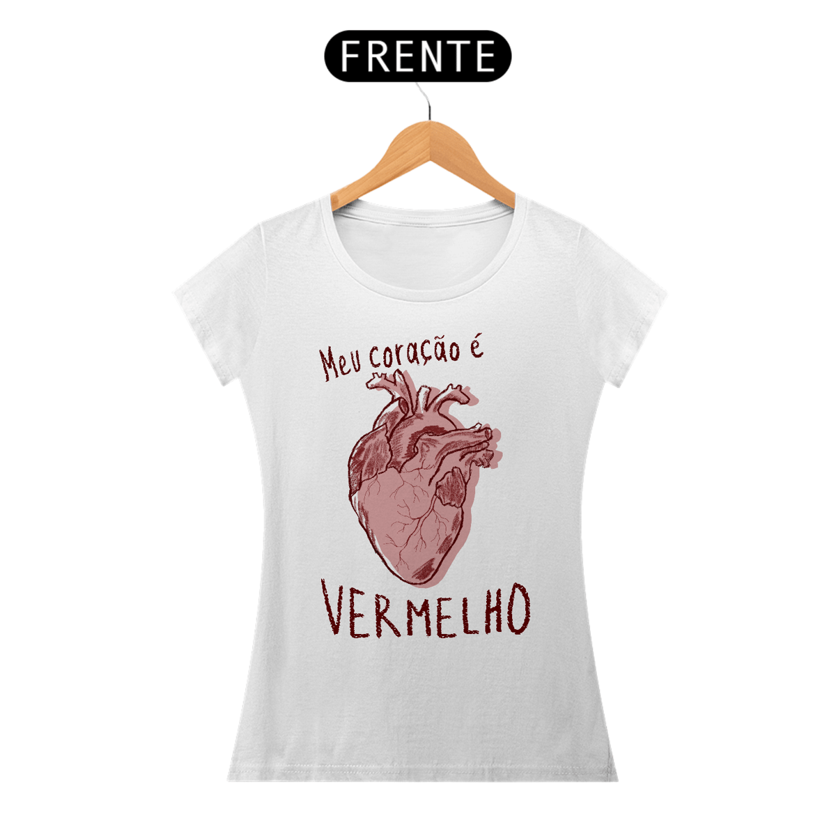 Nome do produto: Baby Long Coração Vermelho
