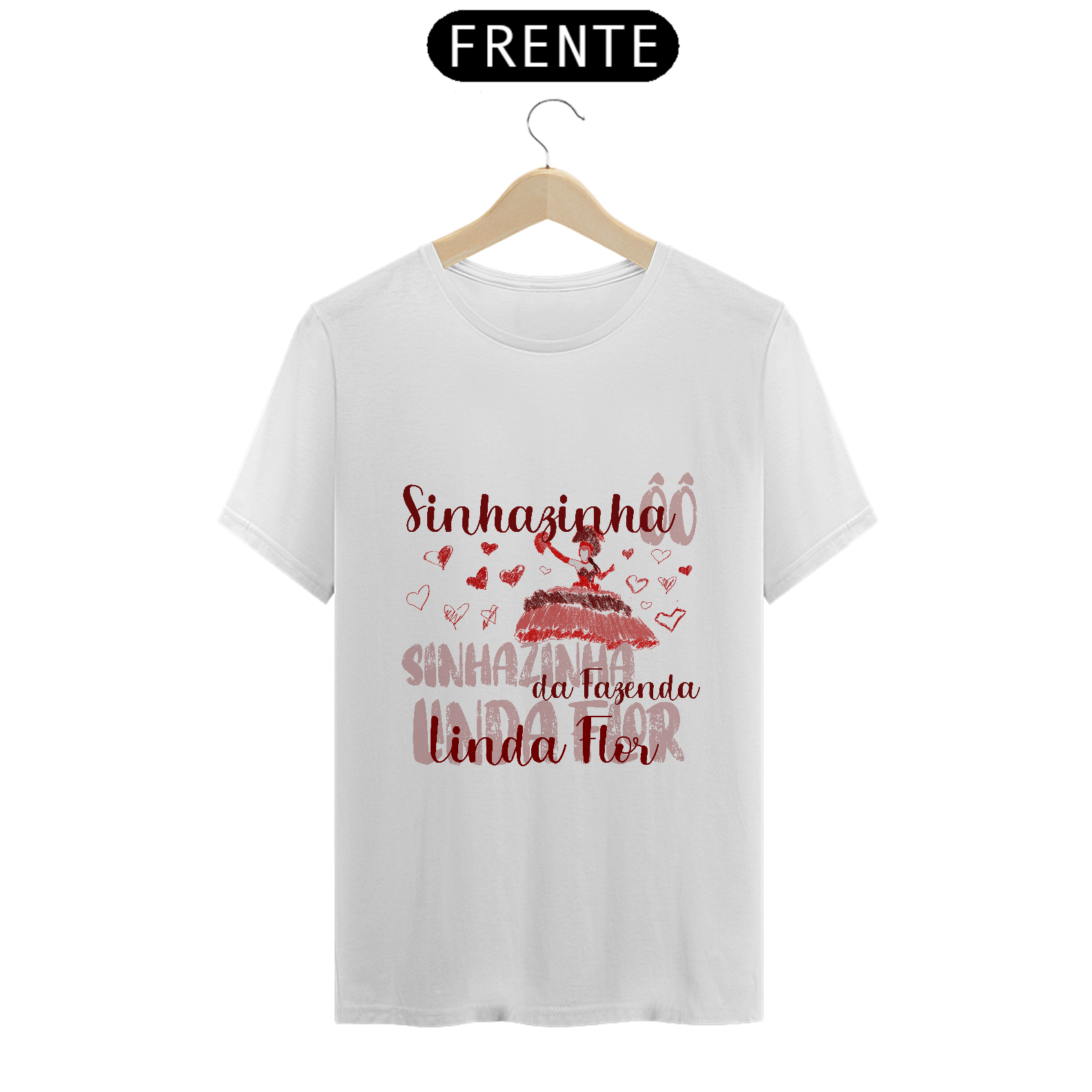 Camiseta Sinhazinha Vermelha