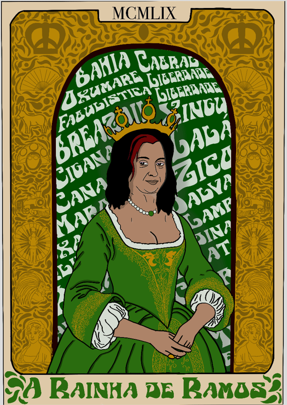 Poster A Rainha de Ramos - Imperatriz Leopoldinense