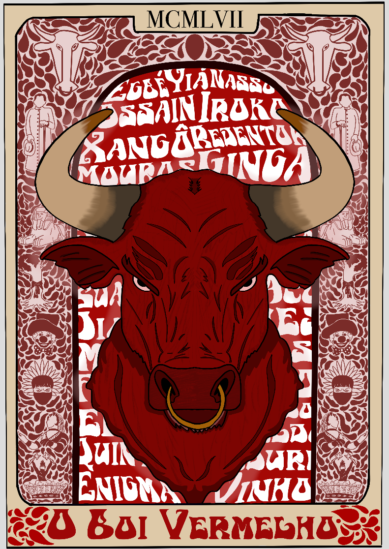 Nome do produto: Poster O Boi Vermelho - UPM