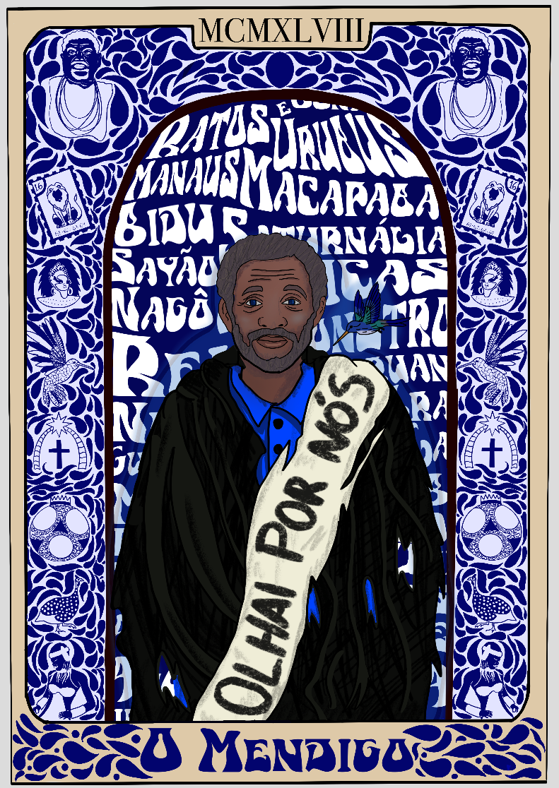 Nome do produto: Poster O Mendigo - Beija-Flor