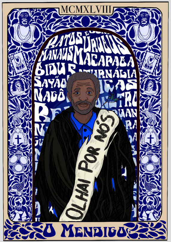Poster O Mendigo - Beija-Flor