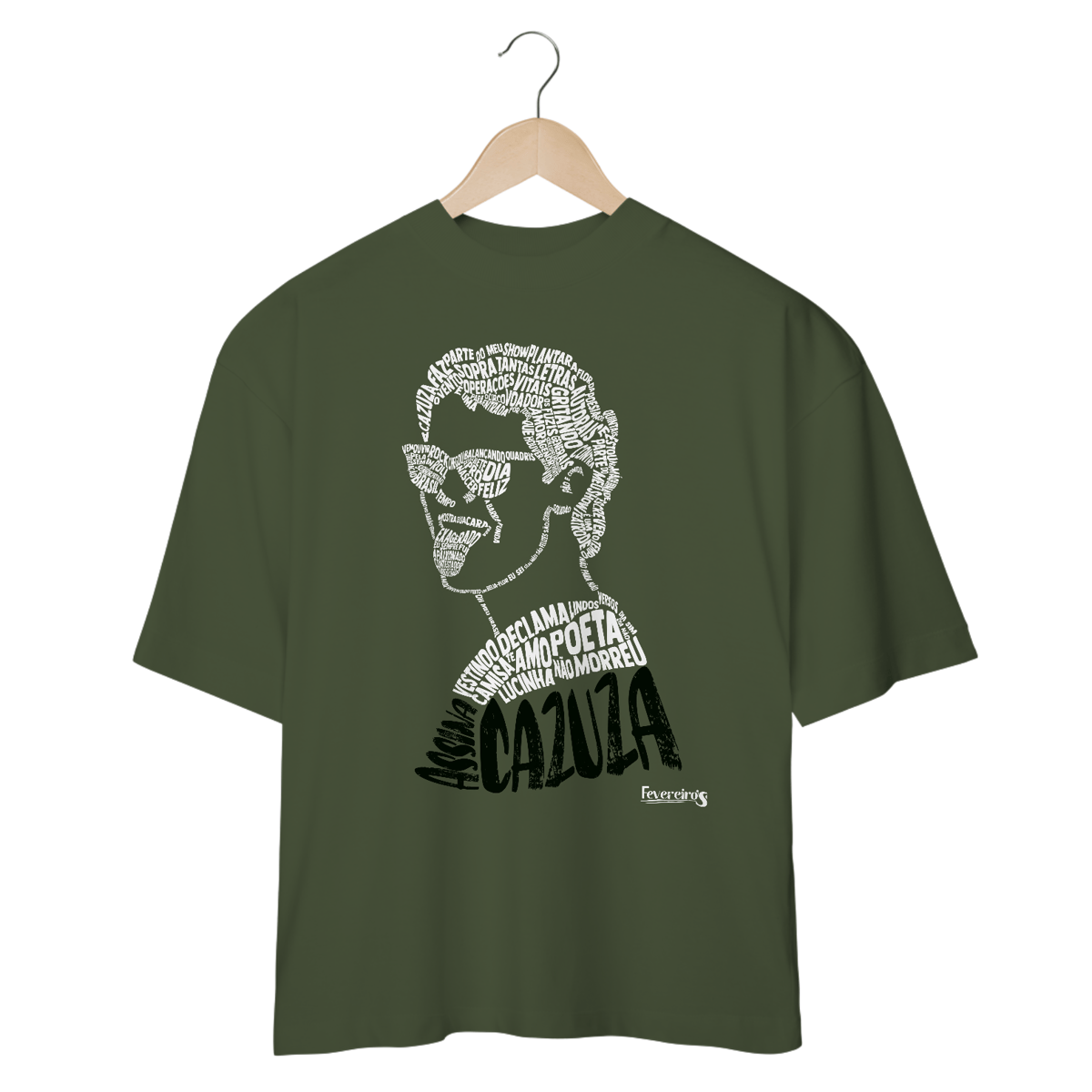 Nome do produto: Oversized Assina Cazuza Branco - Camisa 25