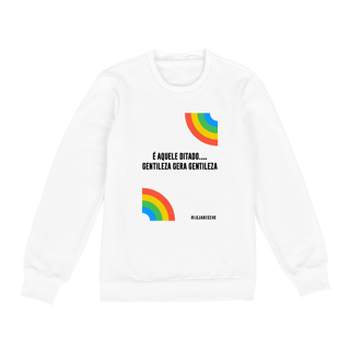 Nome do produto Moletom Fechado Unissex | Gentileza gera gentileza