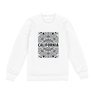 Nome do produto California estampa simétrica (moletom fechado unissex)