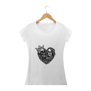 Nome do produto Amor Bandido (camiseta babylook branca)