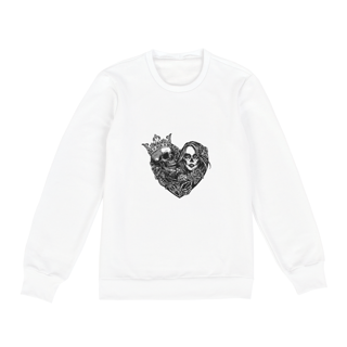 Nome do produto Amor Bandido (moletom branco unissex)