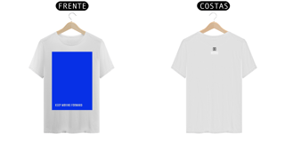 Nome do produto Camiseta cor Pantonne:  Azul  (edição 1)  |  Frase: Keep Moving Forward