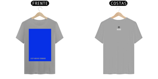 Nome do produto Camiseta cor Pantonne:  Azul  (edição 1)  |  Frase: Keep Moving Forward