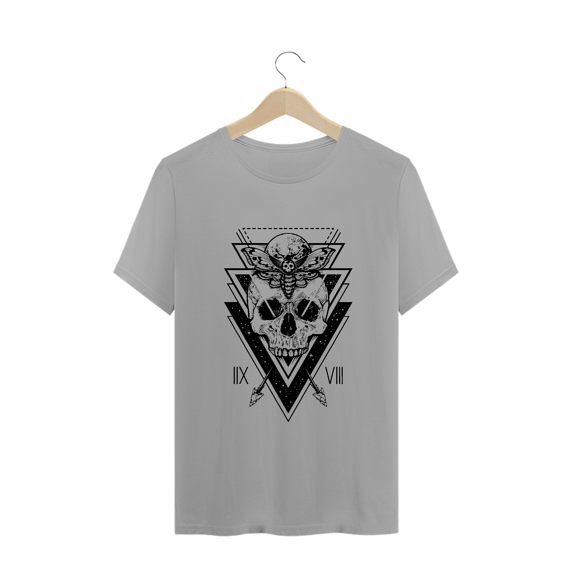 Skull triangles (camiseta branca ou cinza)