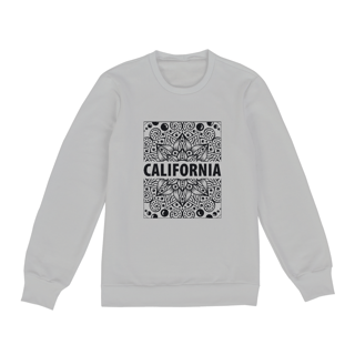 Nome do produto California estampa simétrica (moletom fechado unissex)
