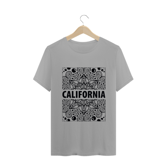 California Estampa Estilo Trance (camiseta branca ou cinza)