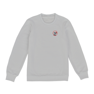 Nome do produto Flores & Caveira (moletom unissex cinza ou branco)