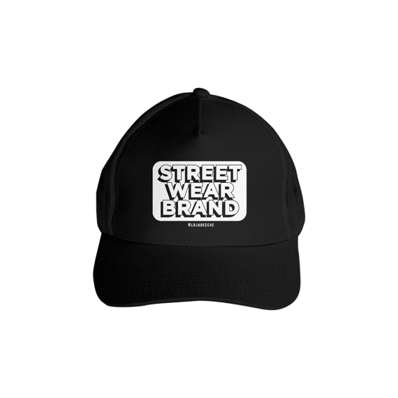 Boné Americano Preto Com Tela | StreetWear Urbano | UNISSEX