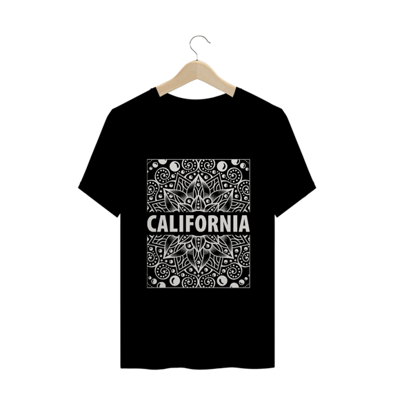 California Estampa Simétrica (camiseta preta)