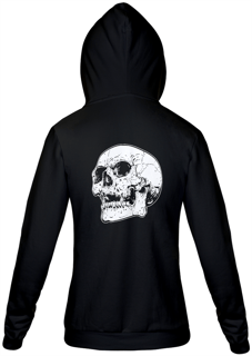 Nome do produto Calavera (moletom c/ziper unissex preto ou cinza)