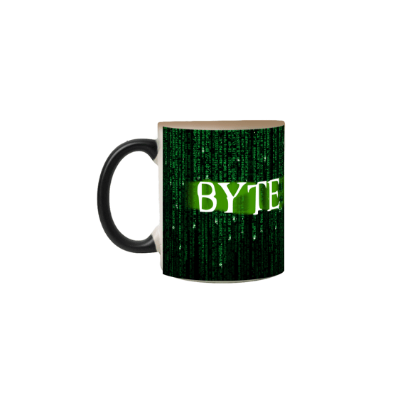 Caneca Mágica Byte Furado Geek