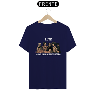 Nome do produto Lute como uma mulher negra_fundo escuro