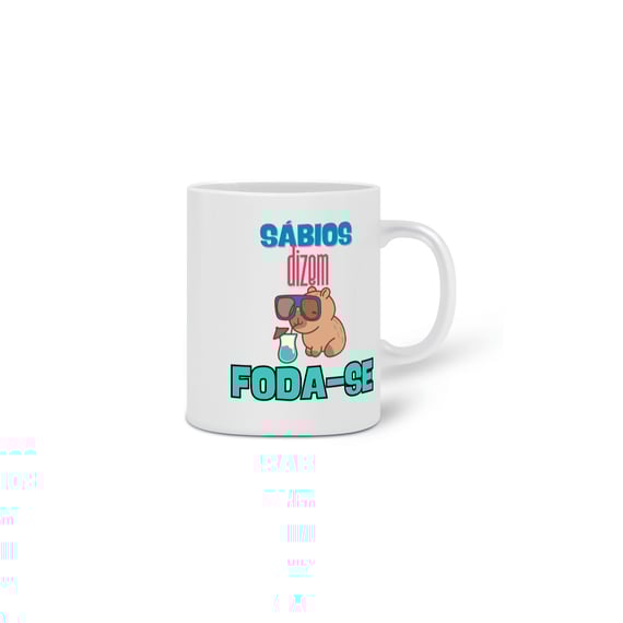 Sabedoria de capivara caneca