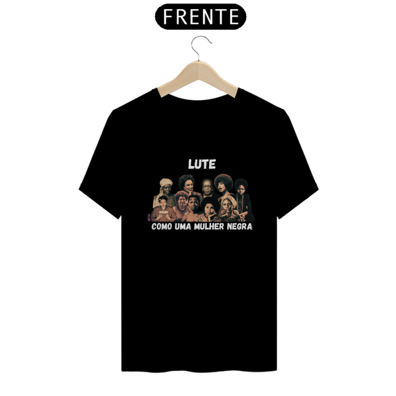 Lute como uma mulher negra_fundo escuro