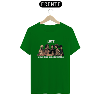 Nome do produto Lute como uma mulher negra_fundo escuro