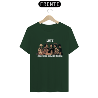 Nome do produto Lute como uma mulher negra_fundo escuro