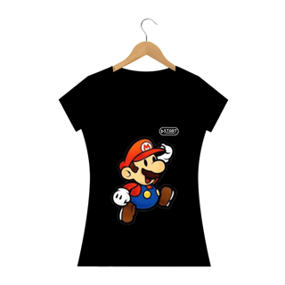 Nome do produto Camisa Start - Super Mario Preta