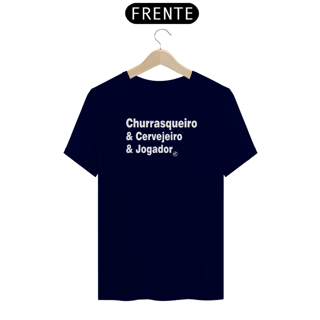 Nome do produto Camiseta de Boteco Churrasqueiro & cervejeiro & jogador
