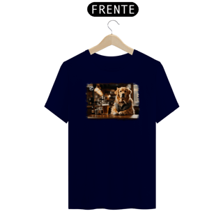 Nome do produto Camiseta de Boteco Melhores Amigos do Homem - Golden Retriever