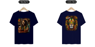 Nome do produto Camiseta de Bob Marley - Frente e Costas