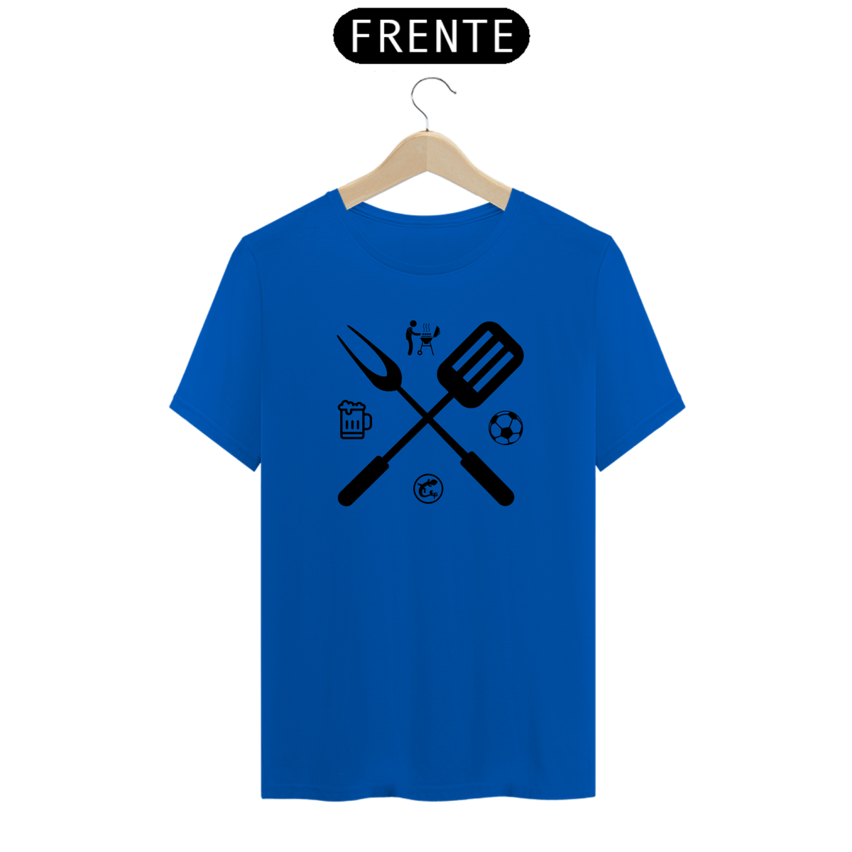 Nome do produto: Camiseta de Boteco Churrasqueiro, Cervejeiro e Jogador
