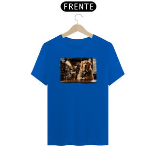 Nome do produto Camiseta de Boteco Melhores Amigos do Homem - Golden Retriever