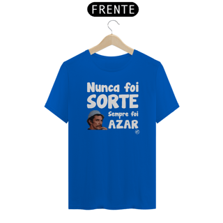 Nome do produto Camiseta de Boteco Nunca foi Sorte, sempre foi Azar