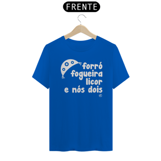 Nome do produto Camiseta de São João - Forró, Fogueira Licor e nós dois