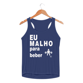 Nome do produto Regata Feminina Dry UV - Eu Malho para Beber