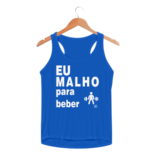 Nome do produto Regata Feminina Dry UV - Eu Malho para Beber