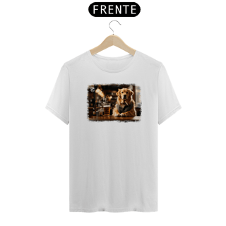 Nome do produto Camiseta de Boteco Melhores Amigos do Homem - Golden Retriever