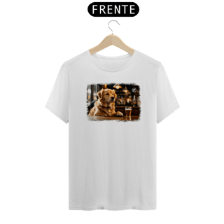 Nome do produto Camiseta de Boteco Melhores Amigos do Homem - Golden Retriever