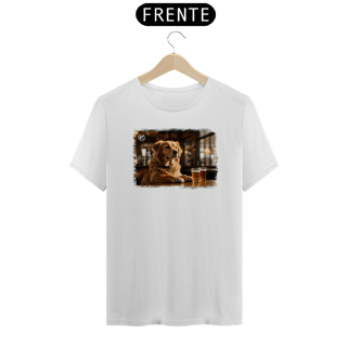 Nome do produto Camiseta de Boteco Melhores Amigos do Homem - Golden Retriever