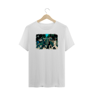 Nome do produto Camiseta de Boteco Plus Size - Os Beatles na Abbey Road