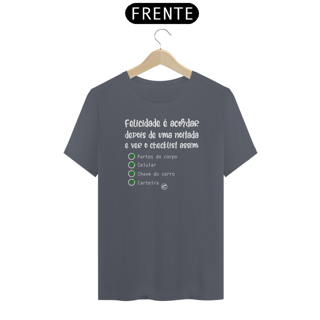 Nome do produto Camiseta de Boteco Felicidade do Checklist