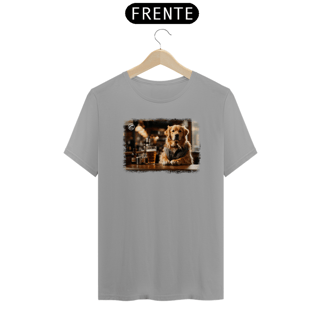 Nome do produto Camiseta de Boteco Melhores Amigos do Homem - Golden Retriever