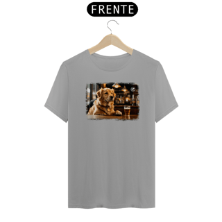 Nome do produto Camiseta de Boteco Melhores Amigos do Homem - Golden Retriever