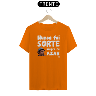 Nome do produto Camiseta de Boteco Nunca foi Sorte, sempre foi Azar
