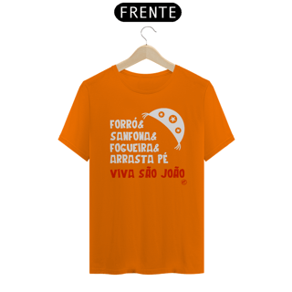 Nome do produto Camiseta de São João - Forró, Sanfona, Fogueira e Arrasta Pé