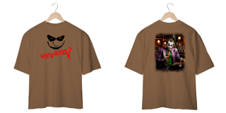 Nome do produto Camiseta Oversized do Coringa Frente e Costas