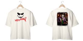 Nome do produto Camiseta Oversized do Coringa Frente e Costas